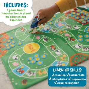 Peaceable Kingdom Count Your Chickens and Dinosaur Escape Cooperative Board Games for Kids Bundle