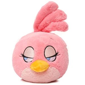 mighty mojo angry birds - stella - pink bird - 8 inch collectible plush doll - officially licensed - super soft, cuddly doll for kids and adults - original series