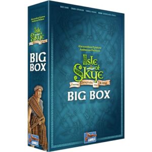 lookout games isle of skye from chieftain to king big box board game | fast-paced tile placement strategy game for adults and kids | ages 8+ | 2-5 players | average playtime 60 minutes | made