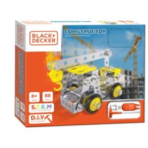 Red Toolbox The Black and Decker Constructor Crane Engineering Set