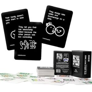 Roll With It or Bounce Dating Edition - A Hilarious Red Flags Card Game & Conversation Starter For Friends, Families & Couples | Fun Pregames For Adult Parties & College | Dares & Challenges For Teens