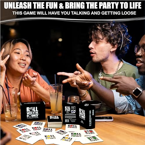 Roll With It or Bounce Dating Edition - A Hilarious Red Flags Card Game & Conversation Starter For Friends, Families & Couples | Fun Pregames For Adult Parties & College | Dares & Challenges For Teens