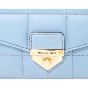 Michael Kors Pale Blue Soho Small Quilted Leather Shoulder Bag