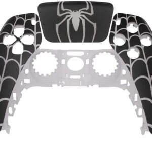 Touchpad Front Housing Shell for for PS5 Controller DIY Shell Custom Touch Pad Cover Spider Pattern Faceplate BDM-020