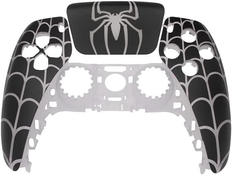 Touchpad Front Housing Shell for for PS5 Controller DIY Shell Custom Touch Pad Cover Spider Pattern Faceplate BDM-020