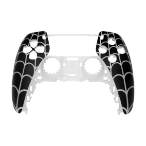 Touchpad Front Housing Shell for for PS5 Controller DIY Shell Custom Touch Pad Cover Spider Pattern Faceplate BDM-020