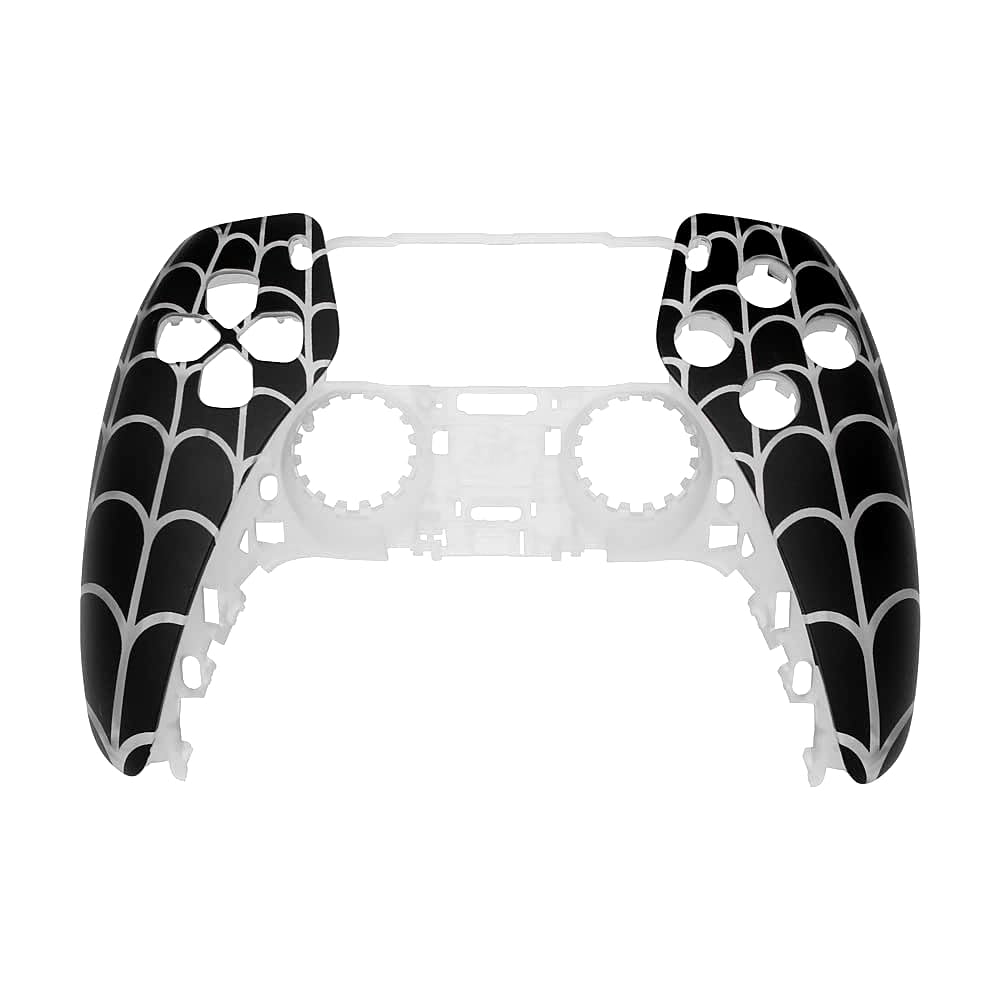 Touchpad Front Housing Shell for for PS5 Controller DIY Shell Custom Touch Pad Cover Spider Pattern Faceplate BDM-020