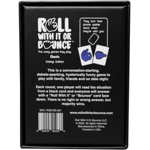 Roll With It or Bounce Dating Edition - A Hilarious Red Flags Card Game & Conversation Starter For Friends, Families & Couples | Fun Pregames For Adult Parties & College | Dares & Challenges For Teens