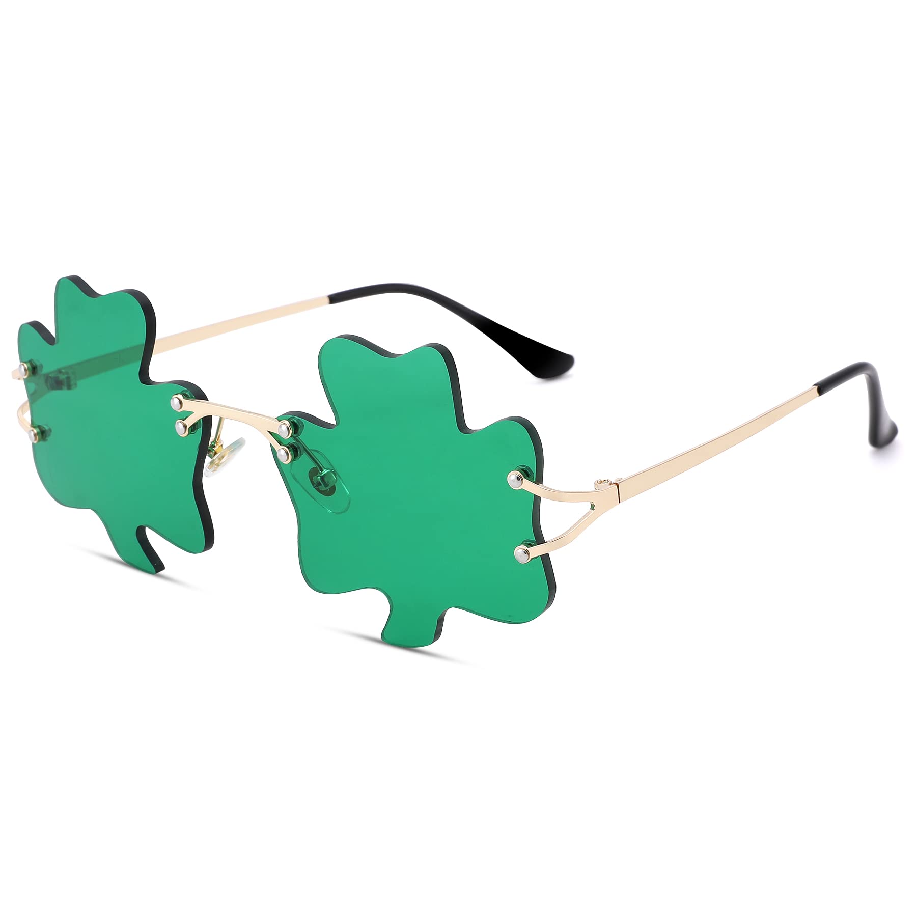 AZorb St. Patrick's Day Shamrock Glasses Leaves Green Day Sunglasses leprechaun Costume