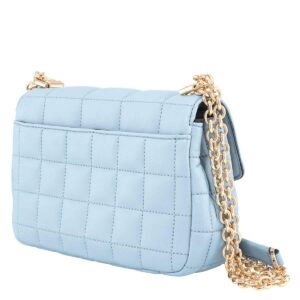 Michael Kors Pale Blue Soho Small Quilted Leather Shoulder Bag