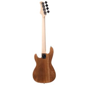 Vasitelan Electric Bass Guitar Full Size 4 String 46 Inch Bass (Burly Wood)