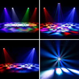 SHEHDS Moving Head Lights LED 19X20W Beam/Wash/Zoom/Dazzle/Strobe Effect RGBW 4in1 Big Bee Eye Stage Lights 4-45°Beam Angle CTO Mode DMX Control Professional DJ Lights for Christmas Club Wedding