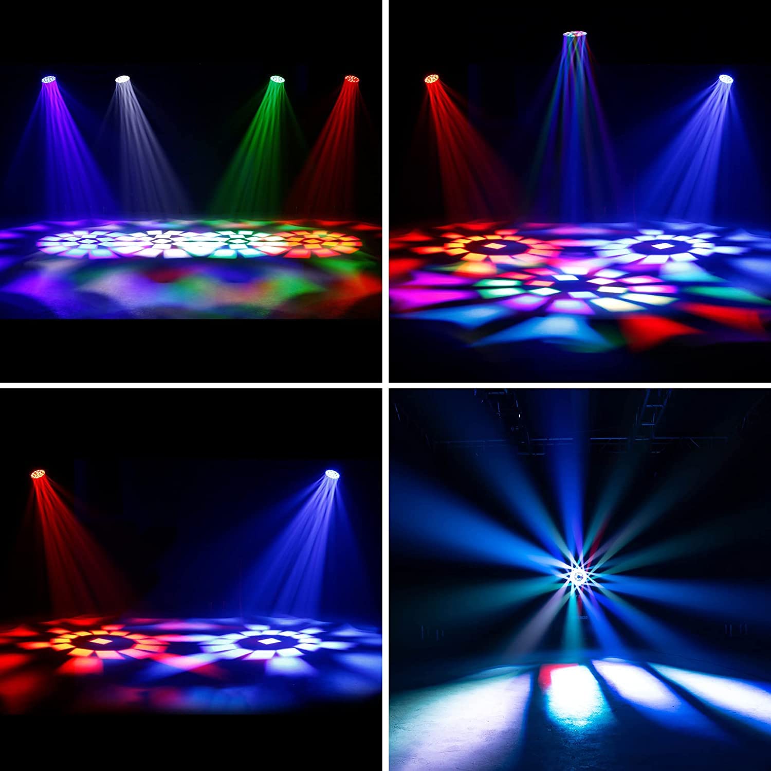 SHEHDS Moving Head Lights LED 19X20W Beam/Wash/Zoom/Dazzle/Strobe Effect RGBW 4in1 Big Bee Eye Stage Lights 4-45°Beam Angle CTO Mode DMX Control Professional DJ Lights for Christmas Club Wedding