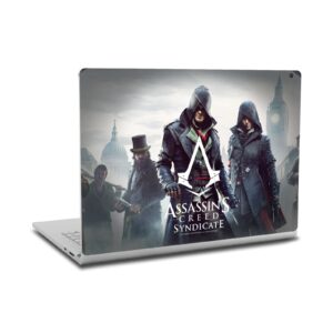 head case designs officially licensed assassin's creed the rooks syndicate graphics vinyl sticker skin decal cover compatible with microsoft surface book 2