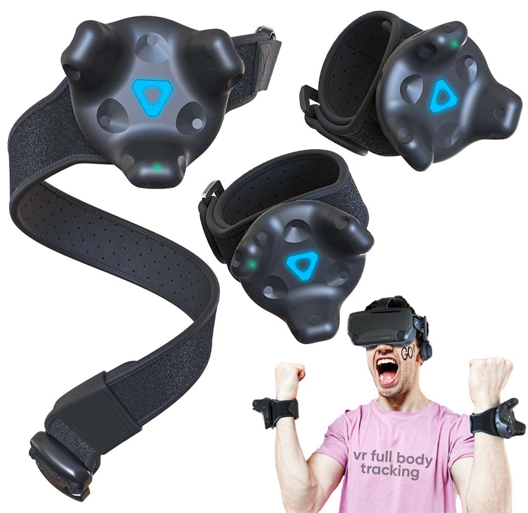 Skywin VR Tracker Belt and Strap for HTC Vive System (1 Belt 2Hand Straps) + VR Cable Management for Oculus Rift VR Headset