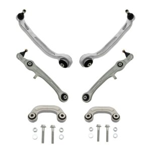 trq front suspension kit control arm with ball joint sway bar stabilizer link compatible with 2006-2011 audi a6 2005-2011 a6 quattro 2007-2011 s6