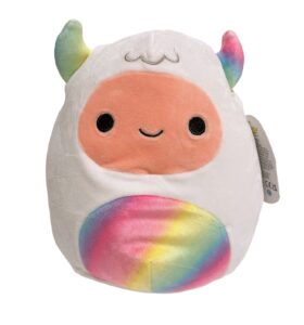 squishmallows kellytoy christmas squad 8'' plush doll (8'' yuri the yeti), sqx21-8ast-c, multicolor