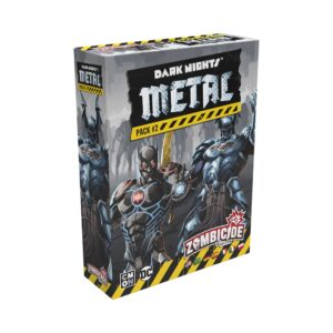 cmon zombicide dark night metal pack #2 - face horrors beyond the dimensions with the justice league! cooperative strategy board game, ages 14+, 1-6 players, 60 minute playtime, made