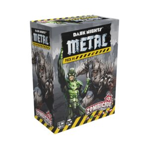 zombicide dark night metal pack #4 - confront multiversal horrors with the justice league! cooperative strategy board game, ages 14+, 1-6 players, 60 minute playtime, made by cmon