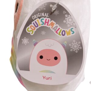 Squishmallows Kellytoy Christmas Squad 8'' Plush Doll (8'' Yuri The Yeti), SQX21-8AST-C, Multicolor