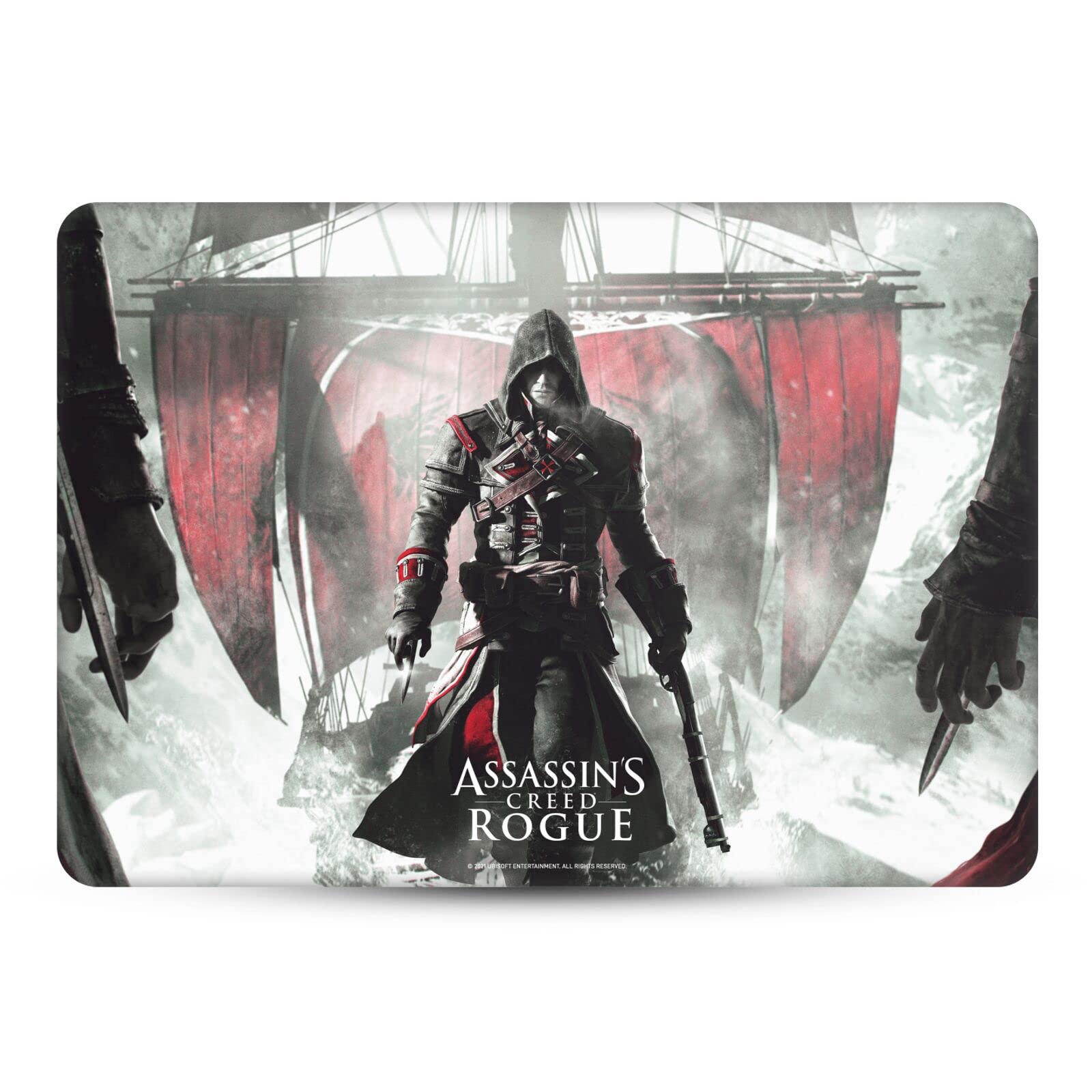 Head Case Designs Officially Licensed Assassin's Creed Game Cover Rogue Key Art Vinyl Sticker Skin Decal Cover Compatible with MacBook Pro 14" A2442