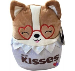 squishmallows official kellytoy valentines squad squishy soft plush toy animal (10 inch, regina dog (candy scented))