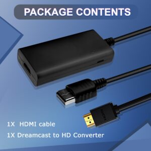 HD Cable for Dreamcast Console, Sega Dreamcast HDMI Converter, HD Link Cable for Sega Dreamcast [Sega DC]