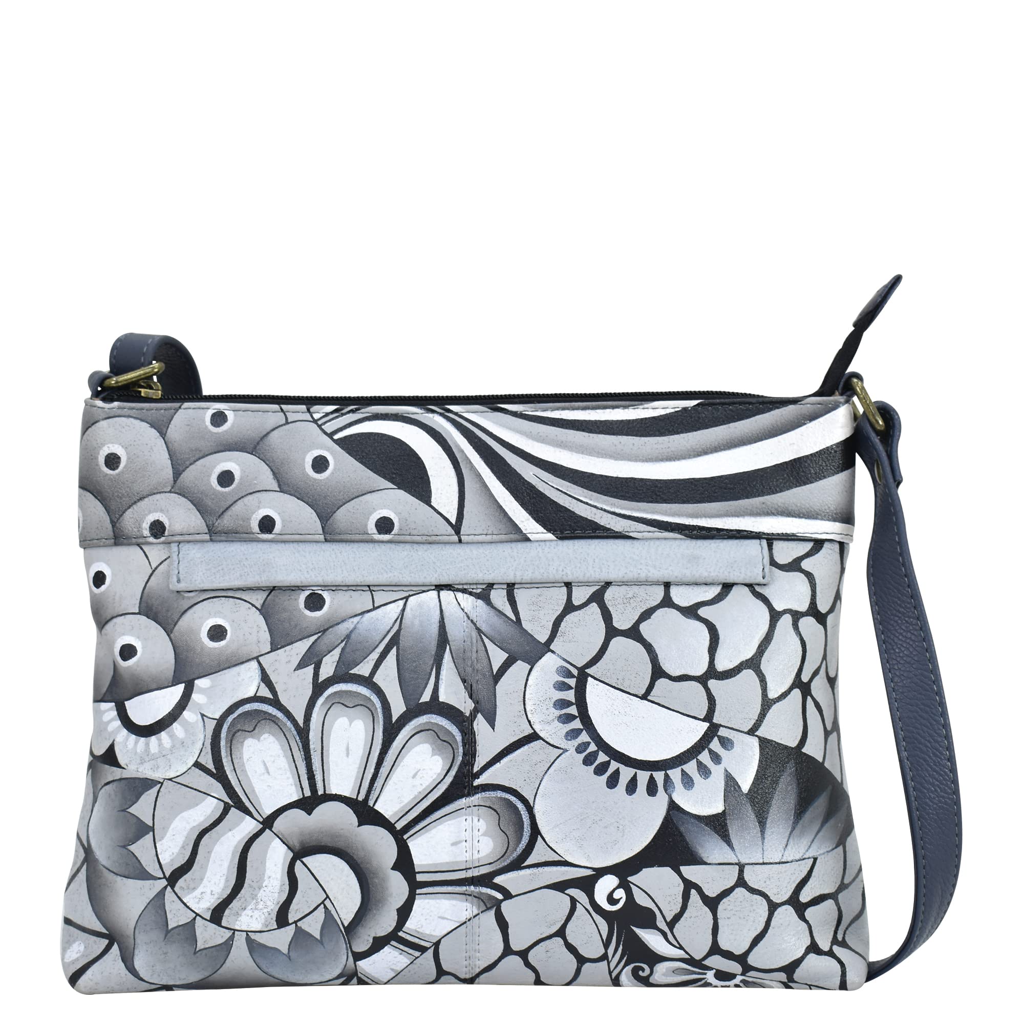 Anna by Anuschka Medium Crossbody, Patchwork Pewter