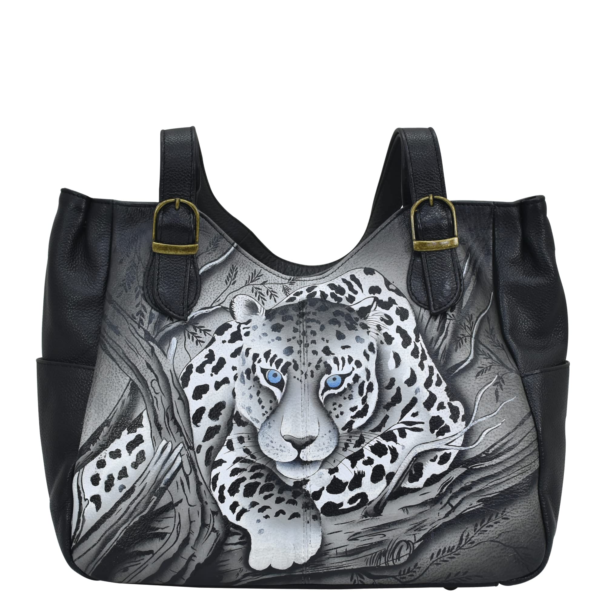 Anna by Anuschka Shoulder Bag, African Leopard