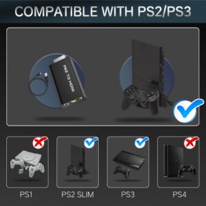 HD Cable for PlayStation 2 Console, Sony PlayStation2 HDMI Converter, HD Link Cable for Sony PS2