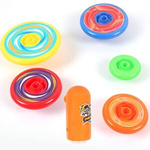 1 Set Stacking Kids Stackable Tops Funny Gyro Rotating Tops Rainbow Tower Stacker for Girl Boy Xmas Gifts Random Color