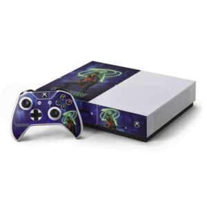 skinit decal gaming skin compatible with xbox one s console and controller bundle - officially licensed warner bros robin gotham knights design