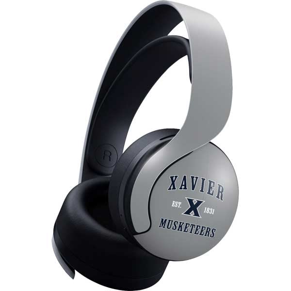 Skinit Decal Gaming Skin Compatible with Pulse 3D Wireless Headset for PS5 - Officially Licensed Xavier Musketeers Est 1831 Design