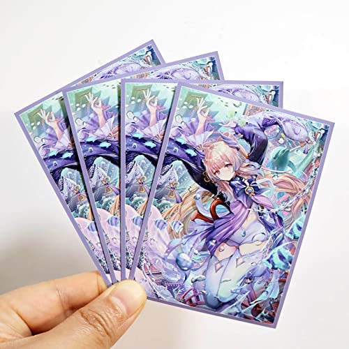 60ct (Sangonomiya Kokomi) Top Loading Trading Card Sleeves Deck Protector for MTG/TCG/PTC Sized Cards 67x92mm (A03)