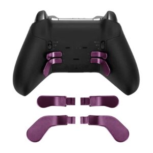 4PCS Controller Paddles for XboxOne Elite Controller Series, Stainless Steel Replacement Game Controller Interchangeable Paddles for XboxOne Elite Controller Series 2 Model 1797 (Purple)