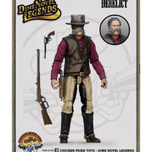 Dime Novel Legends 1/18 Scale (4inch Tall) Derelict Old west Action Figure