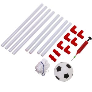 Restokki Little Easy Football Soccer Hoop Set, Game Indoor Outdoor Sport Toys for Backyard Fun Summer Play, Goal with Net, for Kids, Toddlers, Boys Girls (106cm)