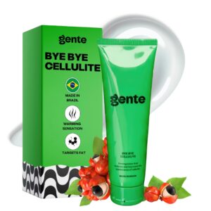 gente beauty bye bye cellulite - firming lotion - cellulite remover, skin tightening cream for body, anti cellulite cream, belly firming cream, skin firming body lotion - 4.3fl oz