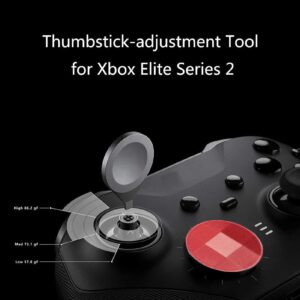 13 in 1 Metal Repair Tool Kit for One Elite Series 2, (6 Replacement Thumbsticks, 4 Paddles, 2 D Pads, 1 Tool), Controller Accessory Parts (Red)