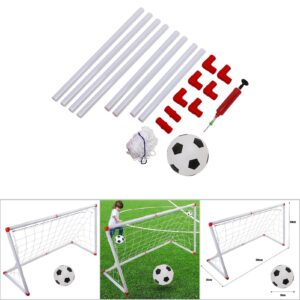 Restokki Little Easy Football Soccer Hoop Set, Game Indoor Outdoor Sport Toys for Backyard Fun Summer Play, Goal with Net, for Kids, Toddlers, Boys Girls (106cm)