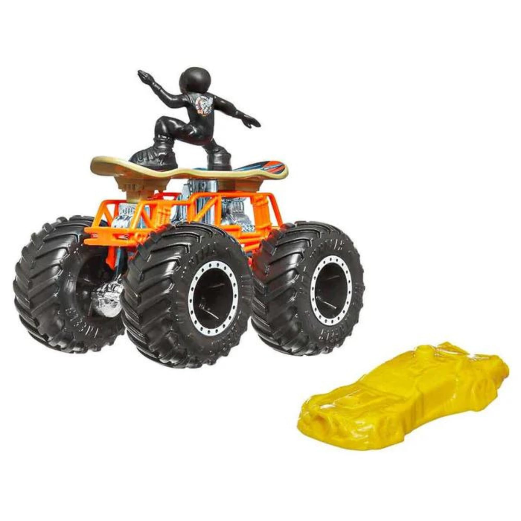 Hot Wheels 2023 Monster Trucks Board to Be Wild, Connect and Crash car Included 1:64 Scale Die-Cast