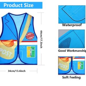 Tahonuss 10 Pcs Community Helper Dress Up Vest Career Costumes Role Play Cosplay Costume Cloth Occupation for Pretend Play Game Party Supplies