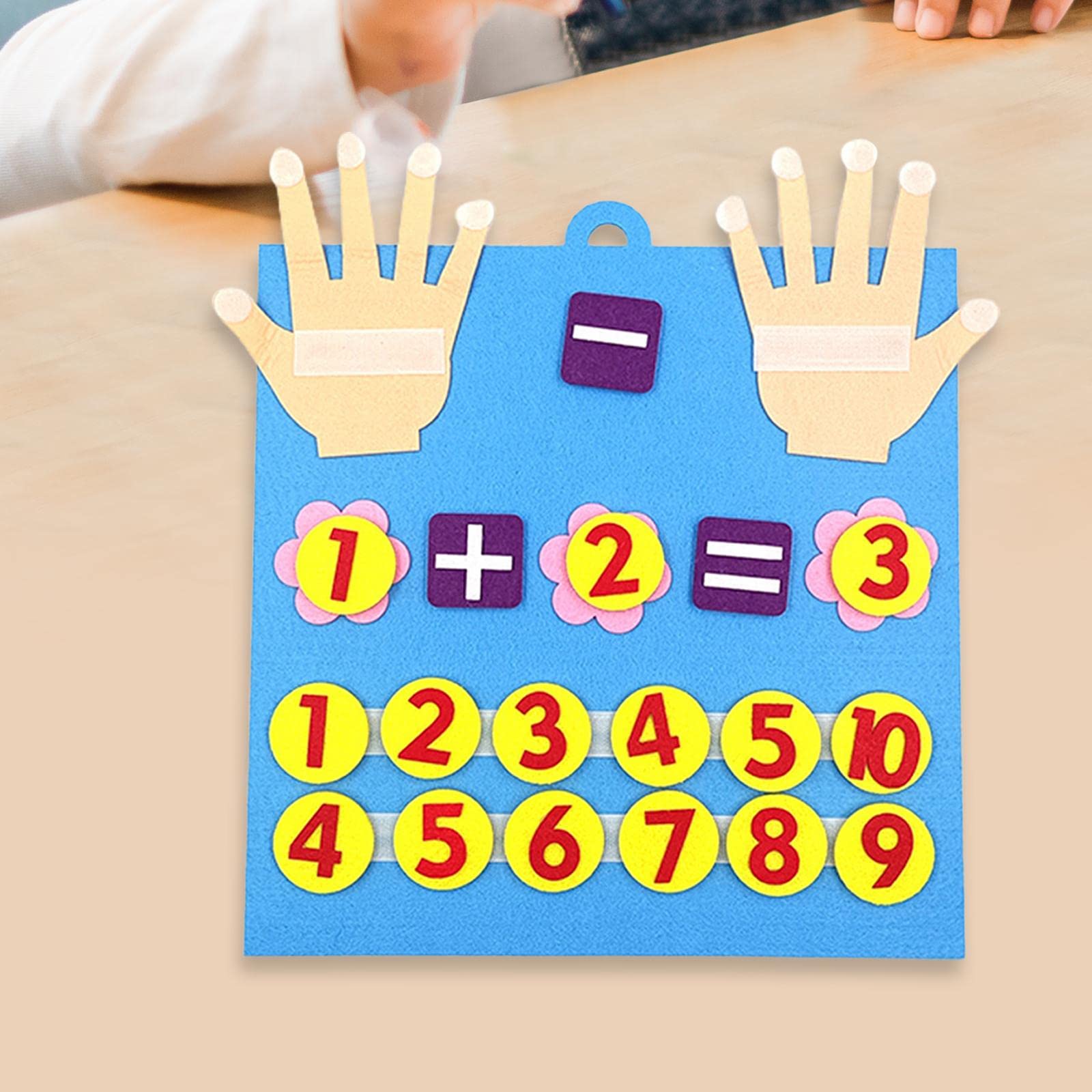 Milageto Felt Board Finger Numbers Counting Toy Educational Toys Learning Sensory Toys Math Addition and Subtraction for Preschool Girls Boys Kids