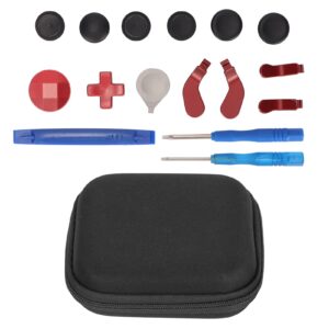 13 in 1 metal repair tool kit for one elite series 2, (6 replacement thumbsticks, 4 paddles, 2 d pads, 1 tool), controller accessory parts (red)