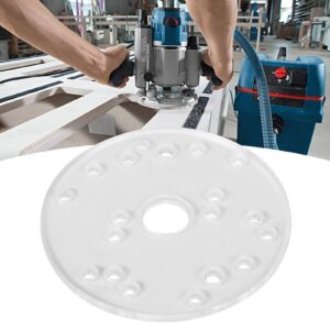 Universal Router Base Plate with Centering Pin, Acrylic Router Plate Fits for Bosch for Makita for for Milwauke for Hitachi and Others, 6.5in Diameter, 0.3in Thick