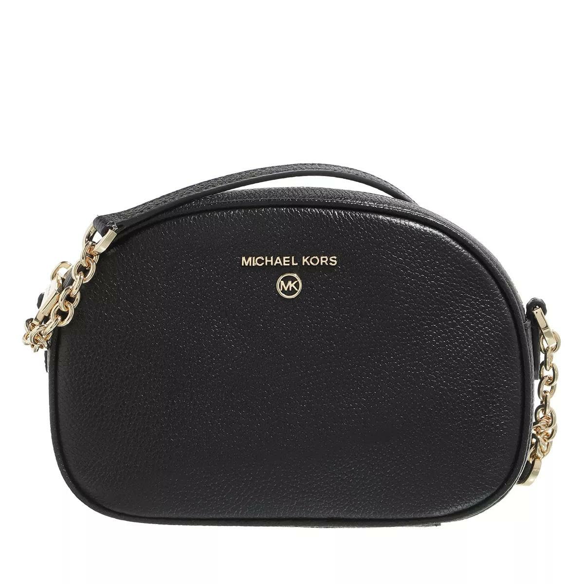 Michael Kors Women's Jet Set Charm Pebbled Leather Oval Camera Crossbody Bag