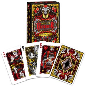 HAAKUN Horror Playing Cards Scary Spooky Board Game Poker Paper Card with Jokers