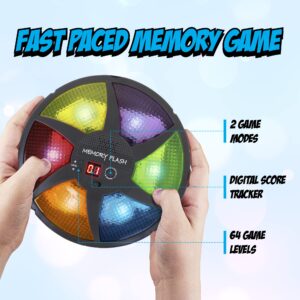 Point Games Handheld Memory Game, Kids Electronic Games, Sequence Fun for Kids with Lights & Sounds, Brain Challenge for Boys & Girls Ages 8+