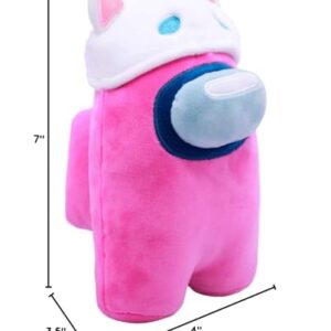 Just Toys LLC Among Us Plush - Series 2 (Pink w/Cat Ears)