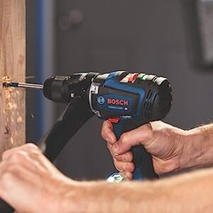 BOSCH GXL18V-260B26 18V 2-Tool Combo Kit with 1/2 In. Hammer Drill/Driver, 1/4 In. and 1/2 In. Two-In-One Bit/Socket Impact Driver, (1) CORE18V 8 Ah Battery and (1) CORE18V 4 Ah Battery